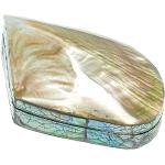 Naturosphère - Mer et coquillages C34 - Boite à bijoux avec coquillage macabebe nacré et plaquage abalone paua