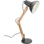 Lampes design ampoules E27 marron en bois scandinaves 