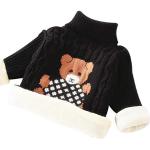Pulls à col roulé noirs à motif ours look fashion pour fille de la boutique en ligne Amazon.fr 
