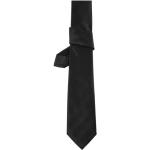 Cravates unies noires en polyester Tailles uniques look fashion pour homme 