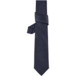 Cravates unies bleu nuit en polyester Tailles uniques pour homme 