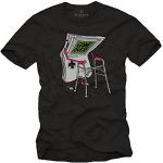 T-shirts geek Makaya noirs Taille M look fashion pour homme 
