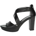 Sandales Nero Giardini noires en cuir Pointure 39 look fashion pour femme 