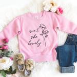 Sweatshirts à fleurs en polaire Taille 7 ans pour fille de la boutique en ligne Etsy.com 
