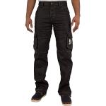 Jeans enduits noirs lavable en machine W44 look fashion pour homme 