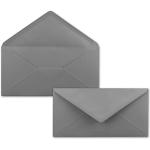 Neuser FarbenFroh Enveloppes DIN Long 220 x 110 mm, à patte gommée 50 Umschläge gris foncé