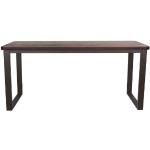 Tables de salle à manger design Mathi Design marron en bois massif à motif ville industrielles 