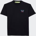 T-shirts noirs à motif Amsterdam à manches courtes à manches courtes à col rond Taille M pour homme 