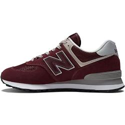 New Balance Homme NB 574 Sneakers, Rouge (Burgundy