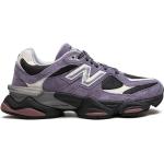Baskets basses New Balance 9060 violettes en velours à bouts ronds look casual pour femme 