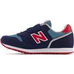 Chaussures de sport New Balance 373 v2 bleues en daim Pointure 26,5 look fashion pour garçon 