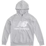 Sweats New Balance Essentials gris à manches longues à col rond Taille XS pour femme en promo 