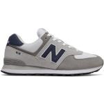 New Balance Homme 574 en Gris/Blanc, Leather, Taille 40.5 Large