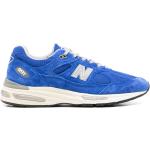 Baskets basses New Balance Made in UK bleues en velours à bouts ronds look casual pour femme 