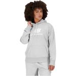 Sweats New Balance gris à capuche à manches longues à col rond Taille XS pour femme en promo 