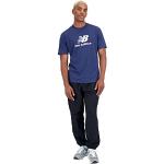 T-shirts New Balance bleu marine à manches courtes à manches courtes à col rond Taille M look fashion pour homme 