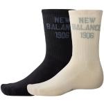 New Balance Unisexe 1906 Midcalf Socks 2 Pack en Blanc/Noir/Print/Pattern/Misc, Cotton, Taille M
