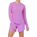 New Balance - Women's Accelerate Long Sleeve Top - T-shirt de running - L - com lila