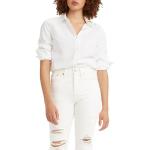 Chemises oxford Levi's blanches en cuir Taille XS look fashion pour femme en promo 