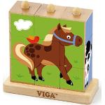 Puzzles en bois en hêtre à motif animaux de la ferme 