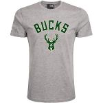 New Era Basic Shirt - NBA Milwaukee Bucks Gris