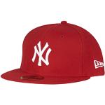 Casquettes de baseball New Era 59FIFTY rouges en polyester à New York NY Yankees Taille 3 XL pour femme 