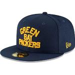 Casquettes fitted New Era bleu marine Green Bay Packers pour homme 