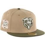 New Era Chicago Bears NFL Superbowl 1985 Champions Sidepatch Camel Olive 59Fifty Basecap - 8-64cm (XXL)