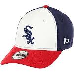 Casquettes de baseball New Era 39THIRTY blanches Chicago White Sox pour homme 