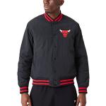 Vestes mi-saison New Era Bulls noires à rayures NBA Taille L pour homme 