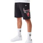 Shorts de basketball New Era Bulls noirs en polaire NBA Taille L look fashion pour homme 
