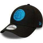 New Era Los Angeles Clippers NBA Pop Logo Black Blue 9Forty Adjustable Snapback Cap - One-Size