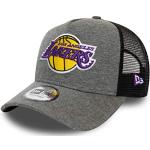 New Era Los Angeles Lakers Cap Trucker Kappe Jersey Mesh Basecap NBA Basketball Grau - One-Size