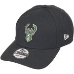 New Era Milwaukee Bucks 9forty Adjustable Snapback Cap NBA Essential Black - One-Size
