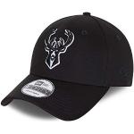 New Era Milwaukee Bucks Black Base 9forty Snapback Cap One-Size