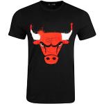 T-shirts New Era Bulls noirs NBA Taille L pour homme 