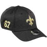 New Era New Orleans Saints 39thirty Stretch Cap NFL Established Number Black - L-XL