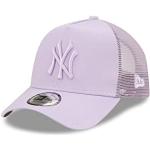 New Era New York Yankees MLB Tonal Mesh Purple A-Frame Adjustable Trucker Cap - One-Size
