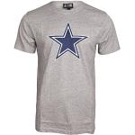 T-shirts à imprimés New Era Basic gris à logo en coton Dallas Cowboys Taille M look fashion pour homme 