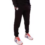 New Era Pantalon de jogging - Édition limitée - Gris et noir - Logo NFL, Los Angeles Lakers, Chicago Bulls, Logo NFL, S