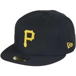Casquettes de baseball New Era 59FIFTY noires Pittsburgh Pirates Taille S pour homme 