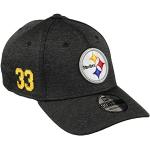 New Era Pittsburgh Steelers 39thirty Stretch Cap NFL Established Number Black - M - L
