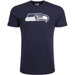 New Era Seattle Seahawks T Shirt Team Logo Navy -
