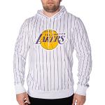 Vêtements de sport New Era MLB blancs Lakers à capuche Taille XL pour homme 