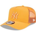 New Era Trucker Kappe A-Frame Orange Basecap geboegner Schirm New York Yankees Baseball Tonal - One-Size