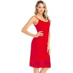 Fonds de robe rouges en dentelle Taille XXL look sexy pour femme 