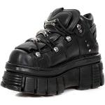 Chaussures casual New Rock noires Pointure 39 look Rock en promo 