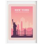 Affiches vintage à New York format A5 