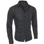 Ni_ka Chemise Homme Grille Rayures Robe Affaires Manches Longues Slim Shirt Homme Shirts Homme Top Men Chemisier