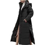 Doudounes en cuir noires à effet léopard en cuir synthétique à capuche à manches longues Taille M plus size look gothique pour femme 